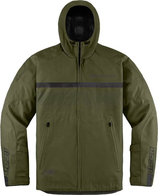 Текстилно мото яке ICON PDX3 CE - OLIVE