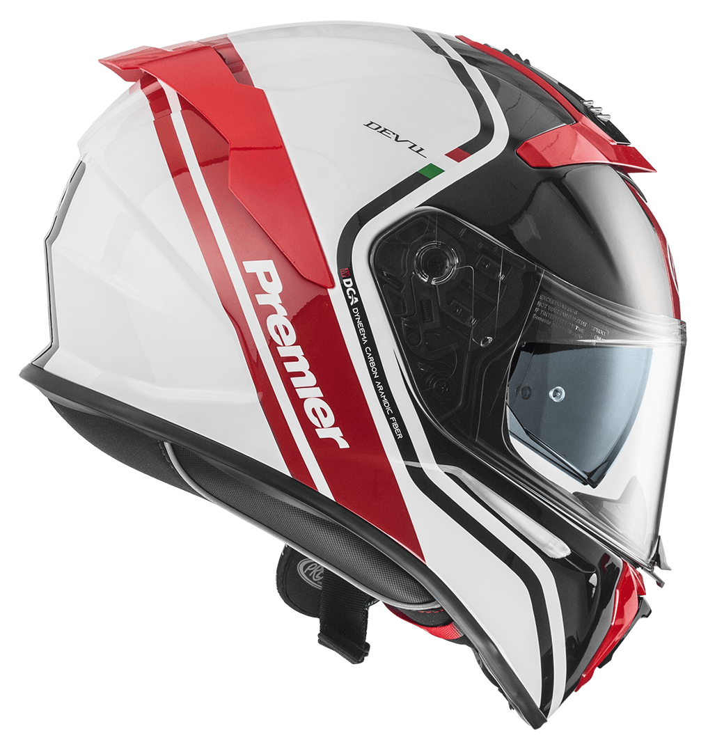 Каска PREMIER DEVIL PH 2 BLACK/WHITE/RED