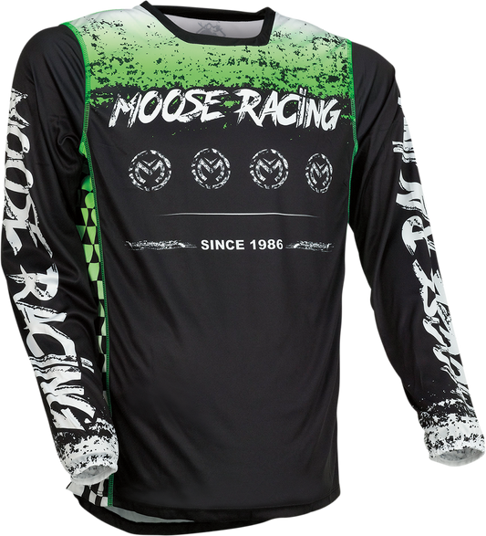 Мотокрос блуза MOOSE RACING M1 BLACK/GREEN