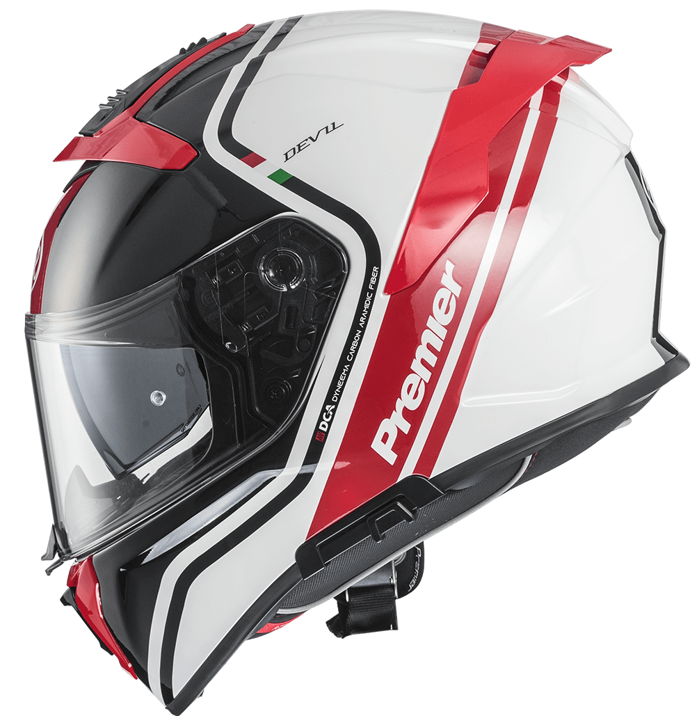 Каска PREMIER DEVIL PH 2 BLACK/WHITE/RED