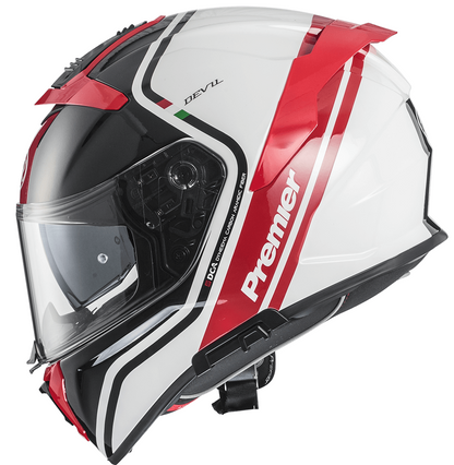 Каска PREMIER DEVIL PH 2 BLACK/WHITE/RED