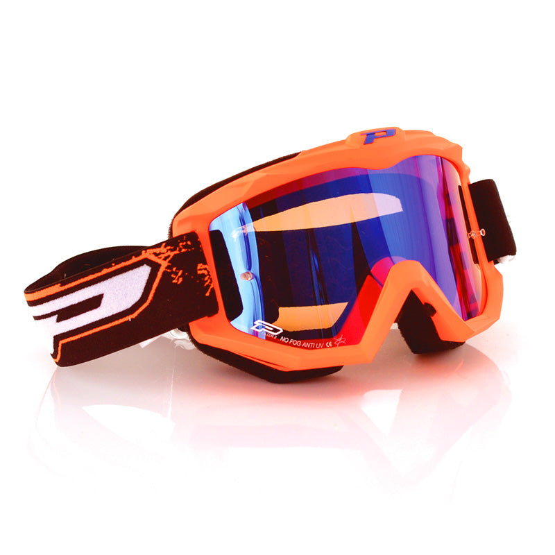 Мотокрос очила PROGRIP 3200 MIRROR ORANGE/BLUE