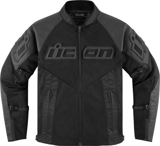 Мото яке ICON MESH AF LEATHER CE BLACK
