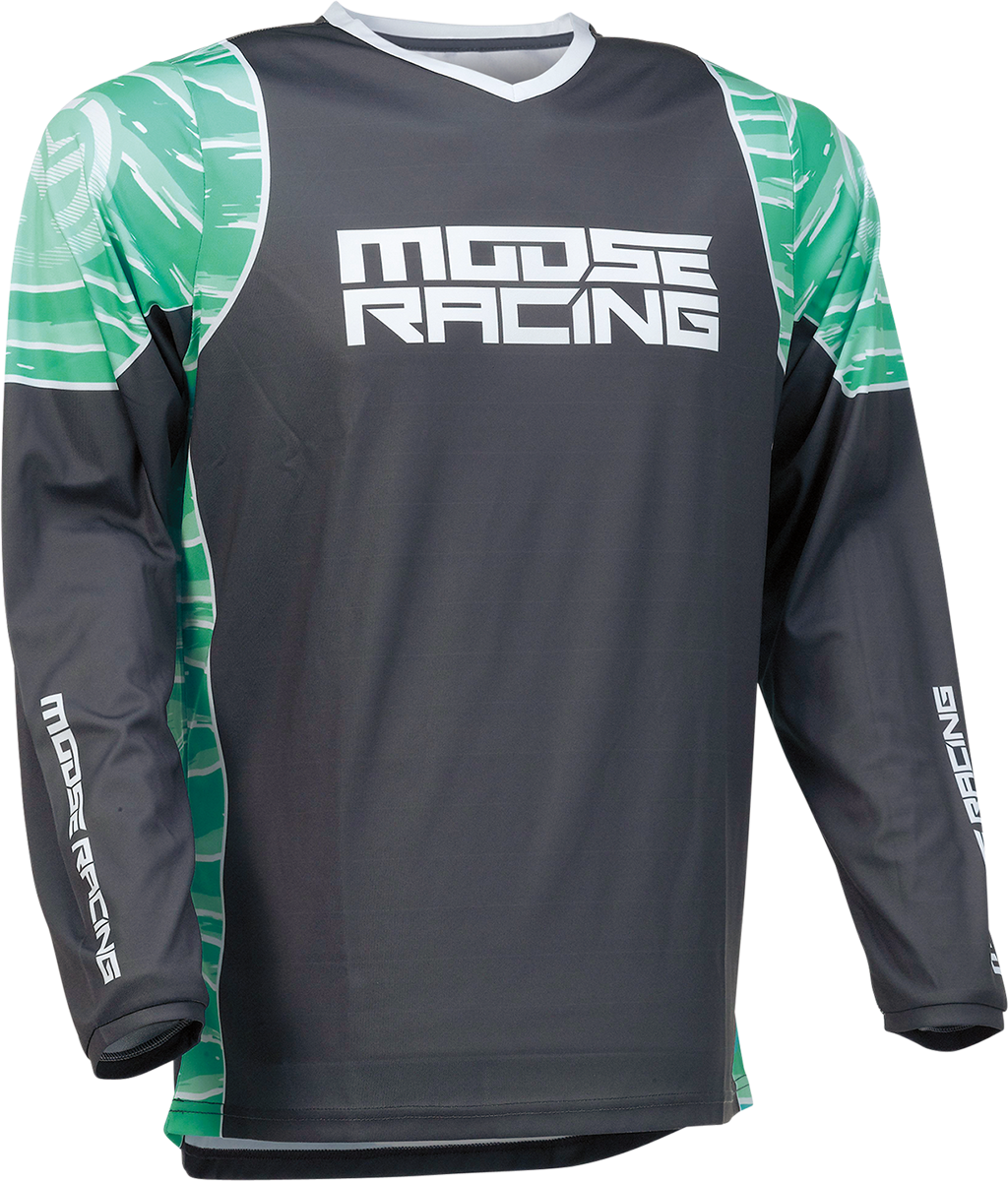 Мотокрос блуза MOOSE RACING QUALIFIER GRAY/TEAL