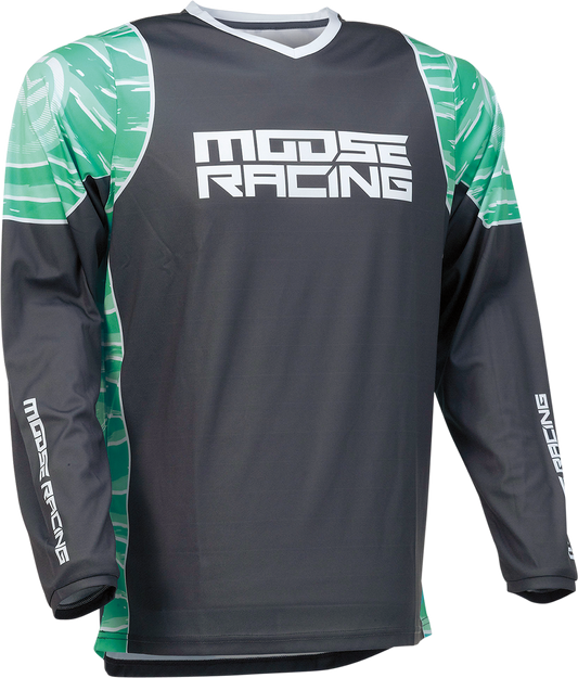Мотокрос блуза MOOSE RACING QUALIFIER GRAY/TEAL