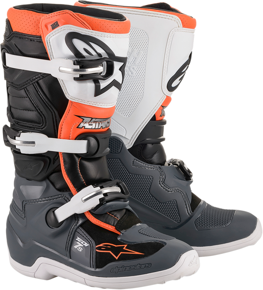 Детски мотокрос ботуши ALPINESTARS Tech 7S GRAY/ORANGE/WHITE