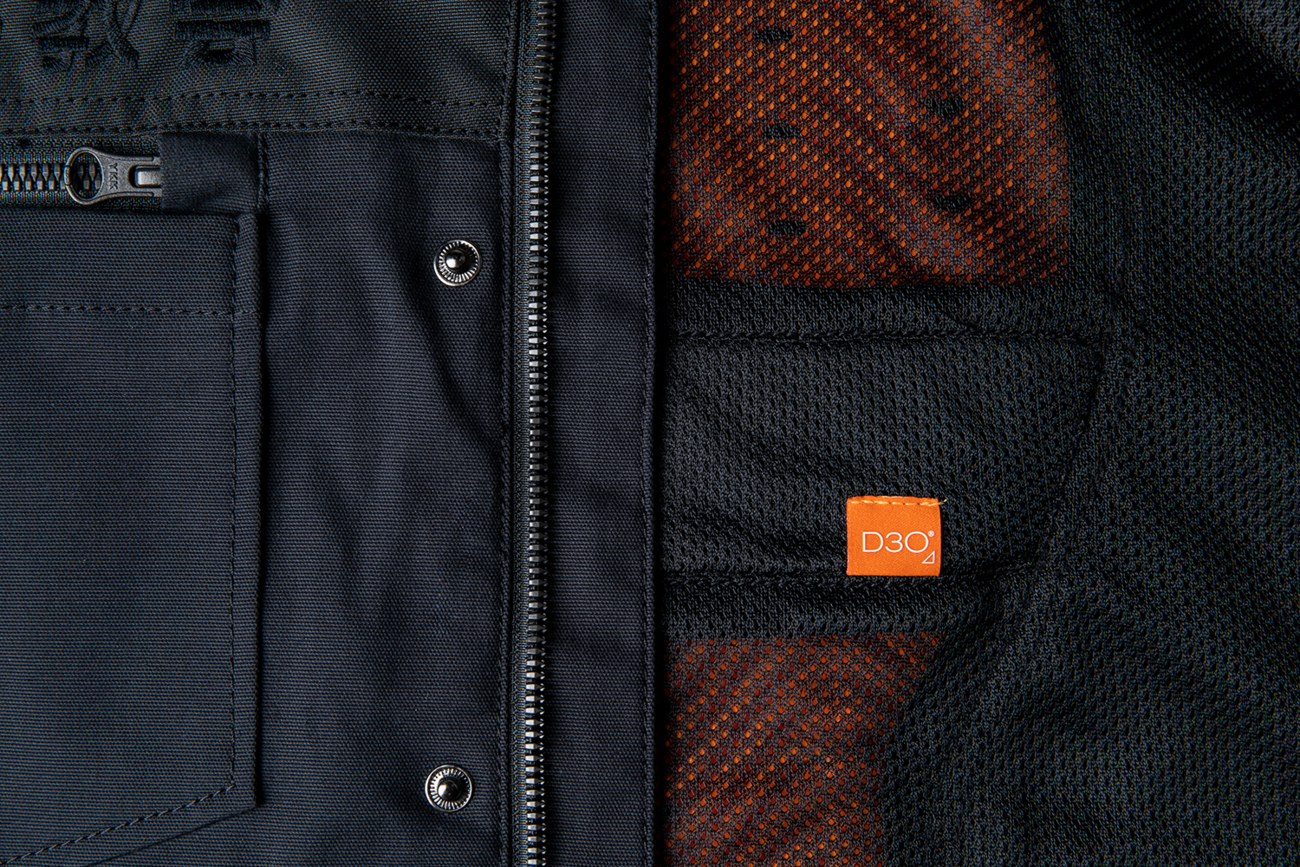 Текстилно мото яке ICON Upstate Canvas National BLACK