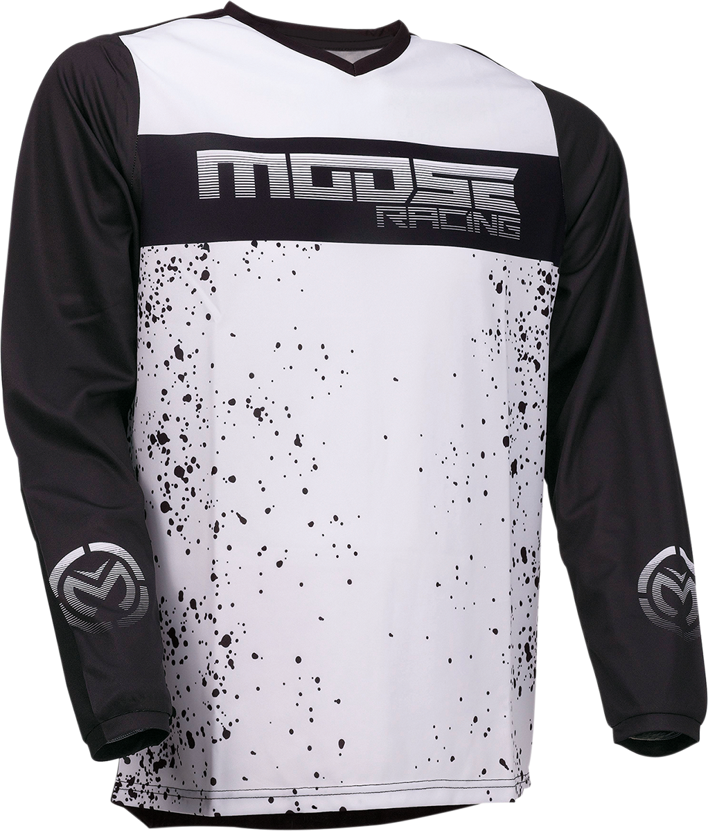 Мотокрос блуза MOOSE RACING QUALIFIER BLACK/WHITE