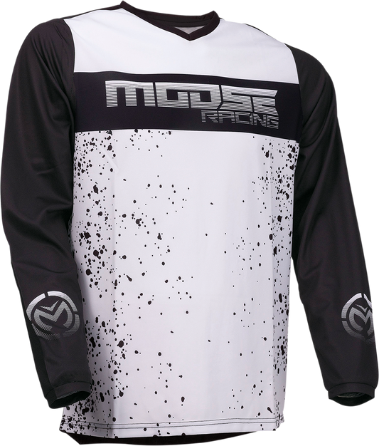 Мотокрос блуза MOOSE RACING QUALIFIER BLACK/WHITE