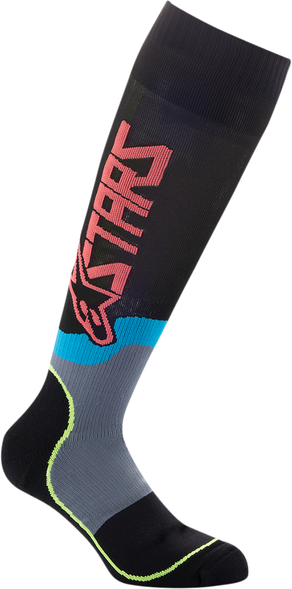 Детски чорапи ALPINESTARS YTH MX PLUS2 BLACK/YELLOW/RED