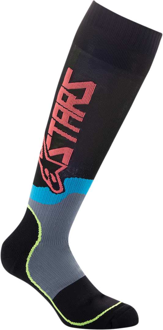 Детски чорапи ALPINESTARS YTH MX PLUS2 BLACK/YELLOW/RED