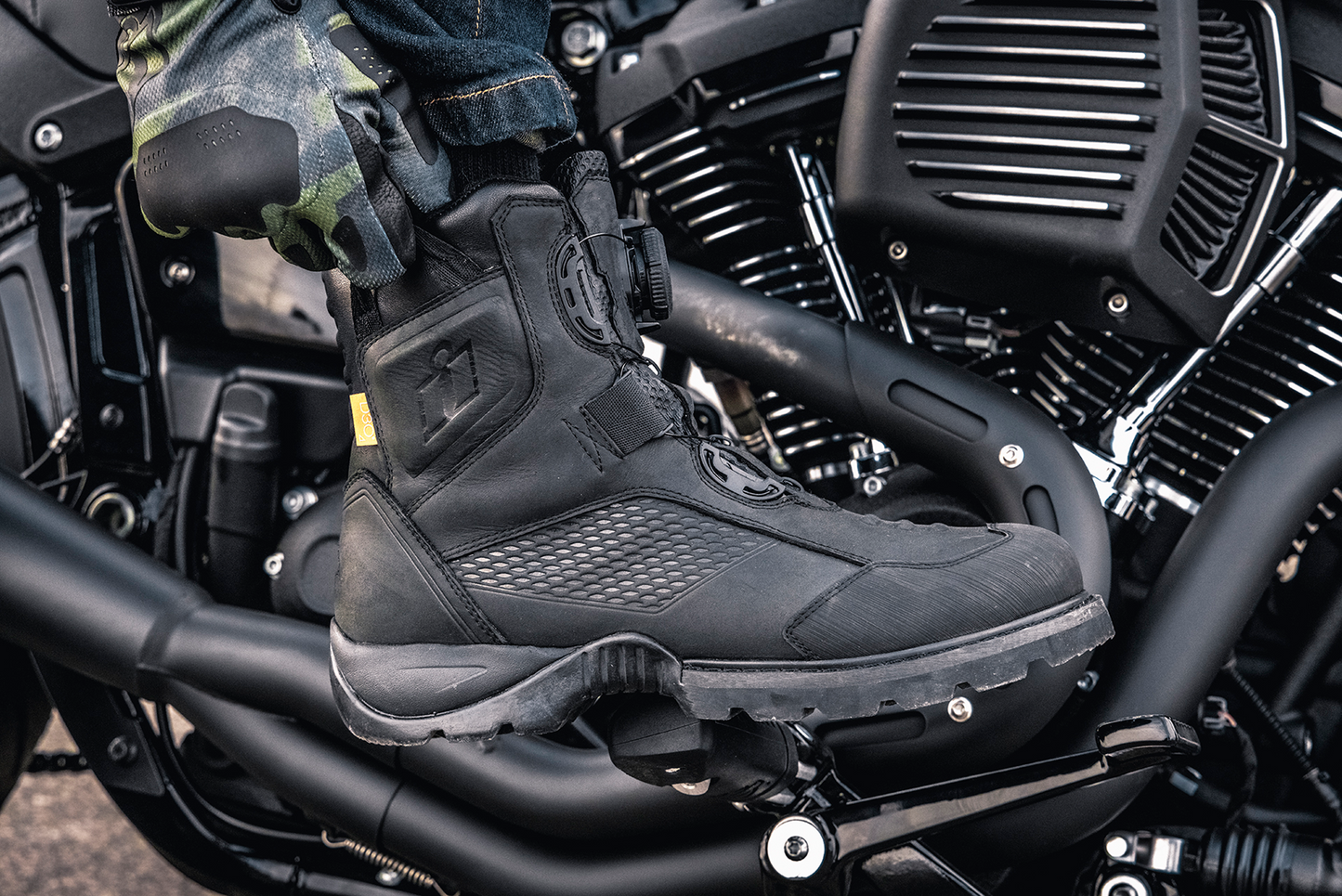 Мото боти ICON STORMHAWK BLACK