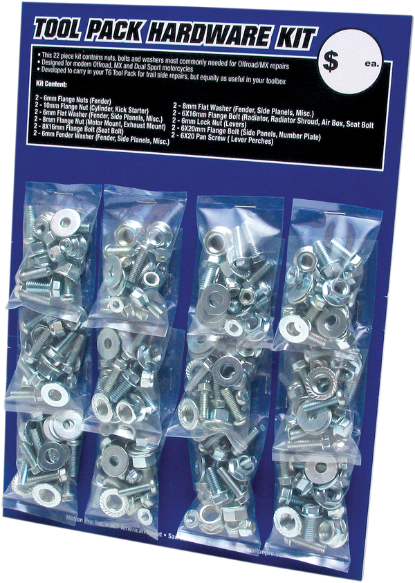 Комплект болтове с гайки MOTION PRO HARDWARE KIT ZINC 12PK