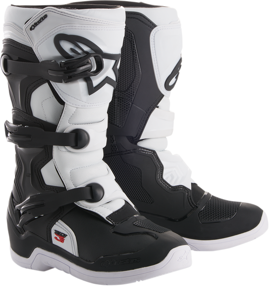 Детски мотокрос ботуши Alpinestars TECH Tech 3S BLACK/WHITE