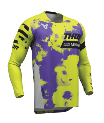 Мотокрос джърси THOR LAUNCHMODE BLEACH GRAY/ACID