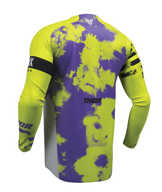 Мотокрос джърси THOR LAUNCHMODE BLEACH GRAY/ACID