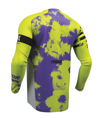 Мотокрос джърси THOR LAUNCHMODE BLEACH GRAY/ACID