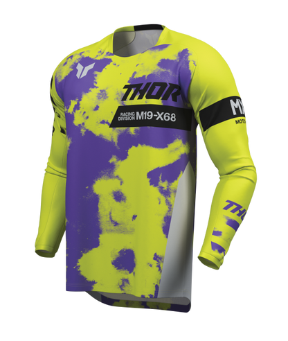 Мотокрос джърси THOR LAUNCHMODE BLEACH GRAY/ACID