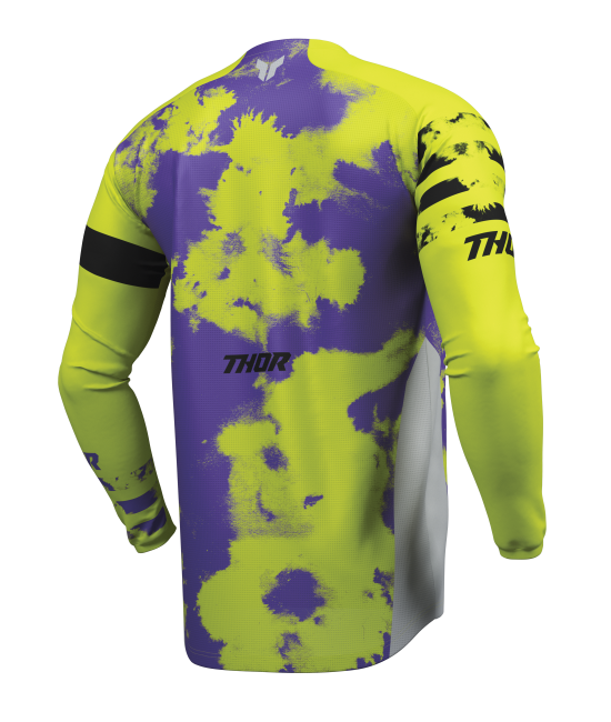 Мотокрос джърси THOR LAUNCHMODE BLEACH GRAY/ACID