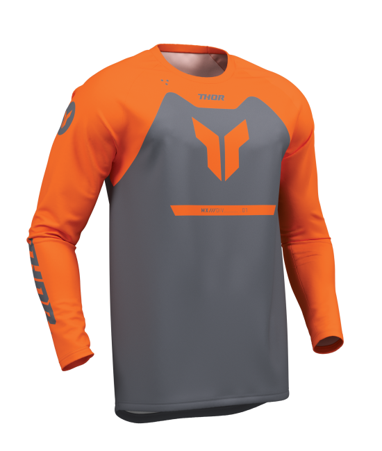 Мотокрос джърси THOR RIDEMODE MENACE ORANGE/CHAR
