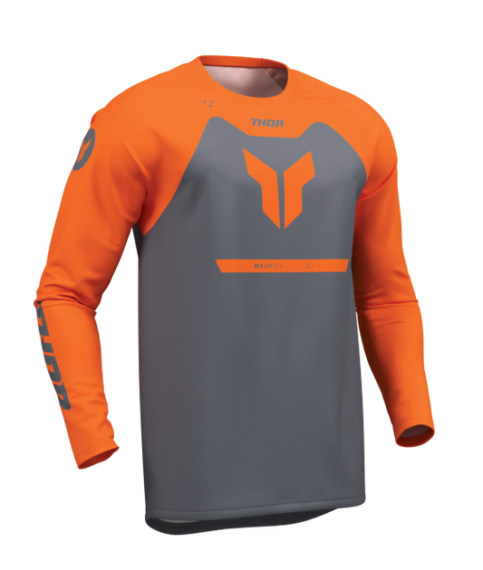 Мотокрос джърси THOR RIDEMODE MENACE ORANGE/CHAR