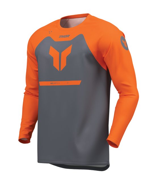 Мотокрос джърси THOR RIDEMODE MENACE ORANGE/CHAR