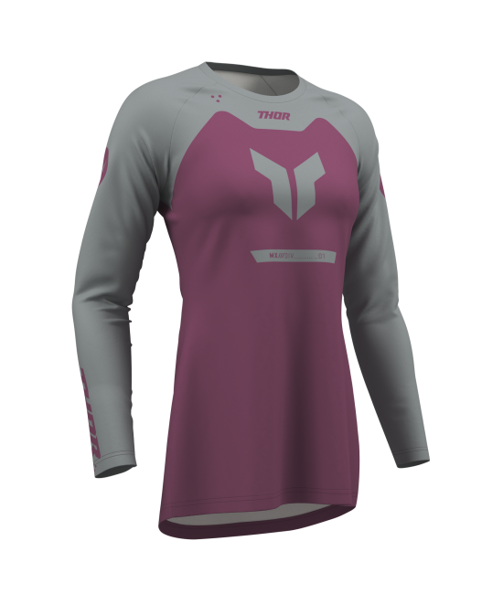 Дамско мотокрос джърси THOR RIDEMODE MENACE PURPLE/GRAY