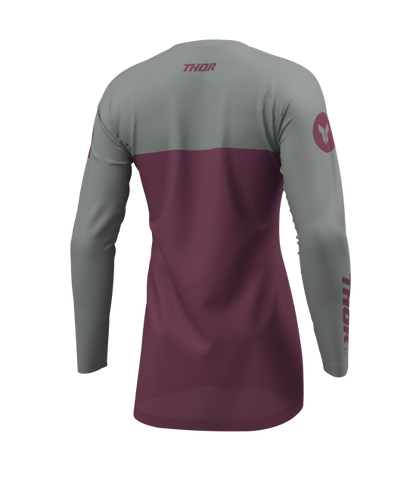 Дамско мотокрос джърси THOR RIDEMODE MENACE PURPLE/GRAY