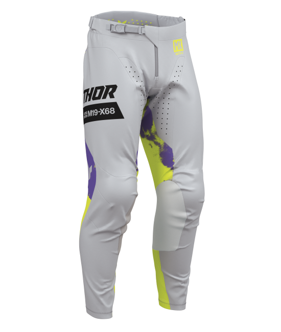 Мотокрос брич THOR LAUNCHMODE BLEACH GRAY/ACID