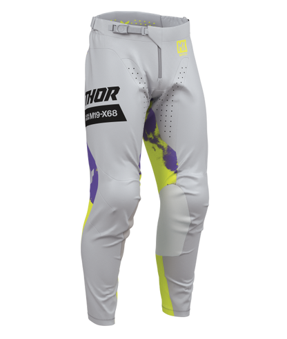 Мотокрос брич THOR LAUNCHMODE BLEACH GRAY/ACID