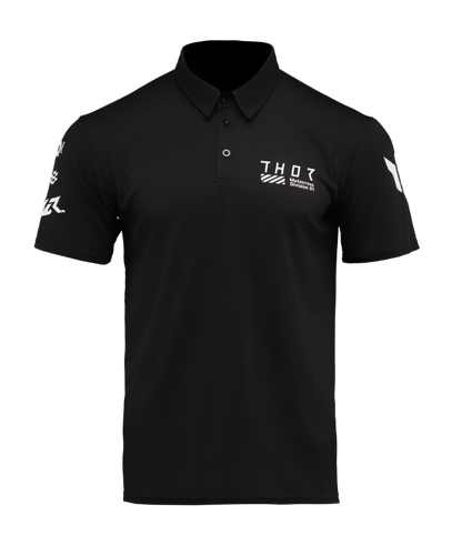 Мото тениска THOR POLO CORPO BLACK