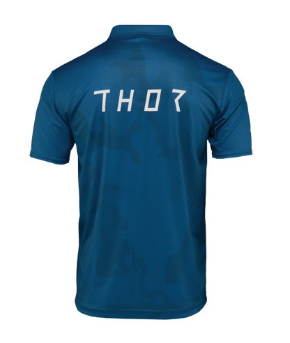 Мото тениска THOR POLO CORPO STORM BLUE