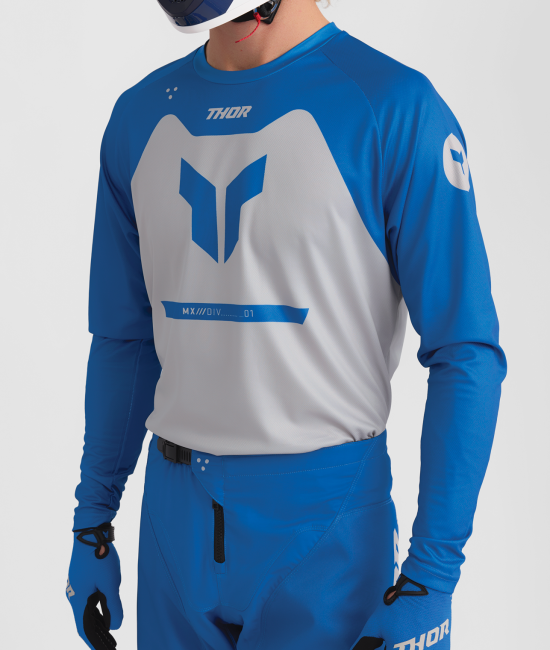 Мотокрос джърси THOR RIDEMODE MENACE BLUE