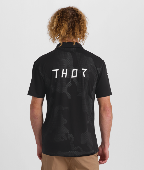Мото тениска THOR POLO CORPO BLACK