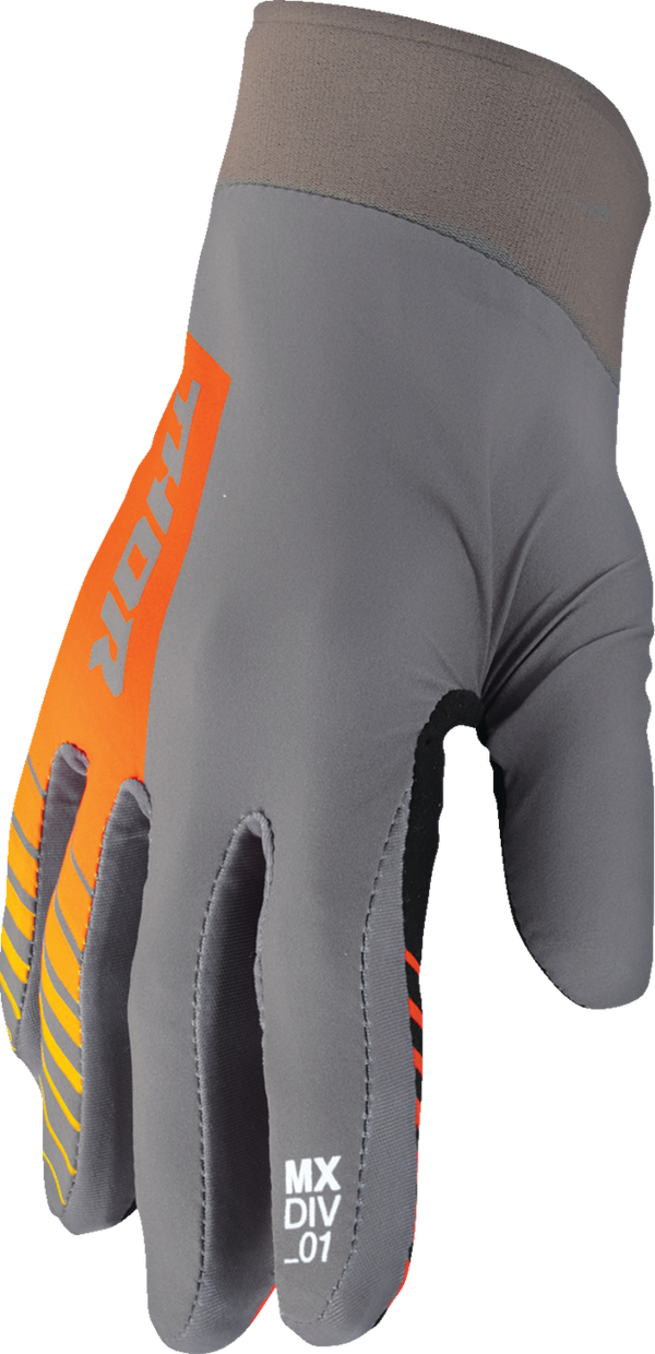 Мотокрос ръкавици THOR AGILE SOLID GRAY/ORANGE