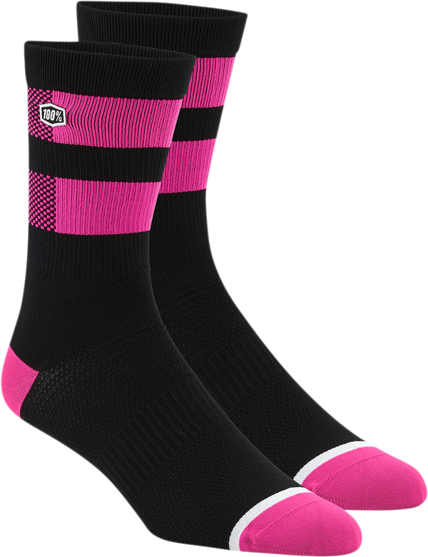 Вело / MTB чорапи 100% FLOW PINK