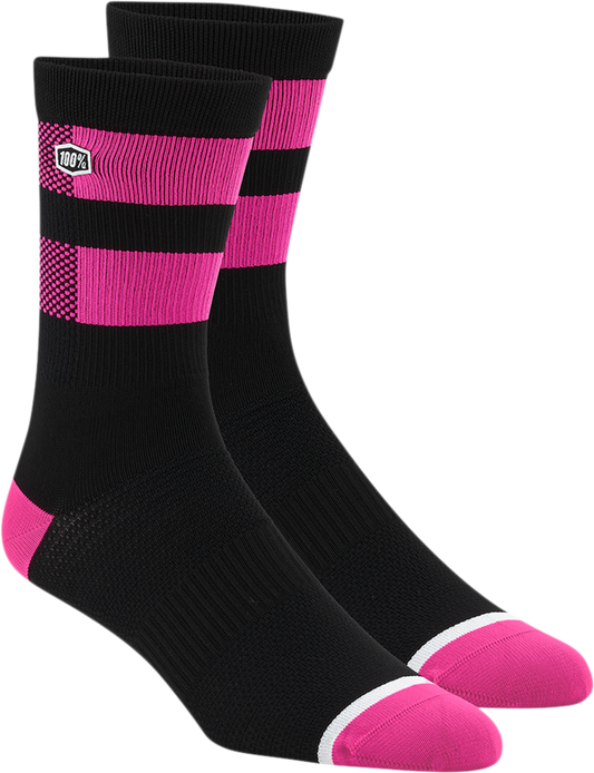Вело / MTB чорапи 100% FLOW PINK