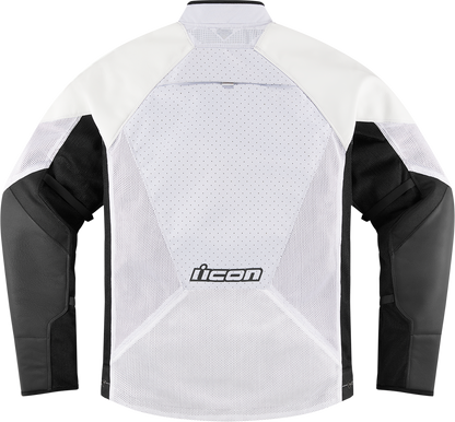 Мото яке ICON MESH AF LEATHER CE WHITE