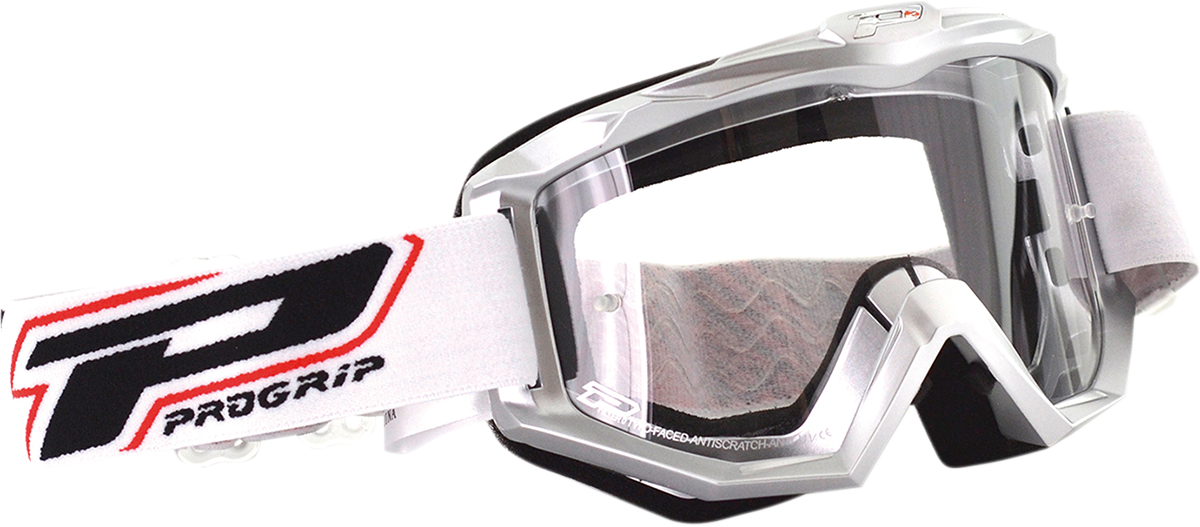 Мотокрос очила PROGRIP 3201 ATZAKI SILVER