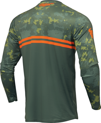 Мотокрос джърси THOR SECTOR DIGI GREEN/ORANGE