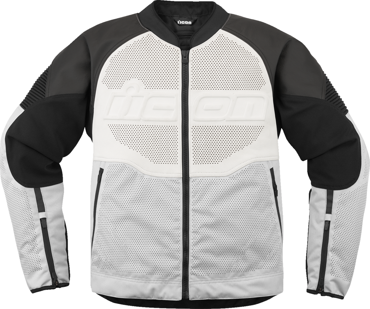 Кожено яке ICON Overlord3™ CE Leather WHITE