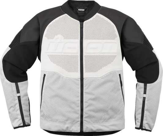 Кожено яке ICON Overlord3™ CE Leather WHITE