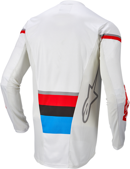Мотокрос джърси ALPINESTARS Techstar Quadro WHITE/BLUE/RED