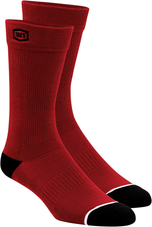 Вело / MTB чорапи 100% SOLID RED