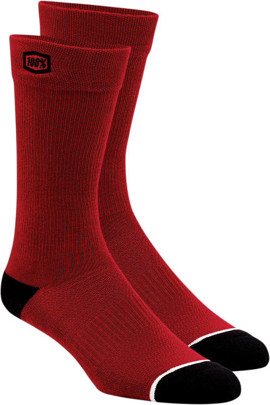 Вело / MTB чорапи 100% SOLID RED