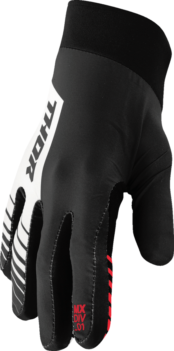 Мотокрос ръкавици THOR AGILE ANALOG BLACK/RED/WHITE