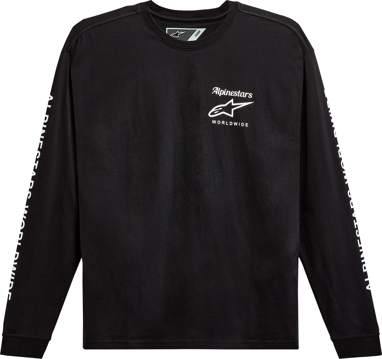 Мото тениска ALPINESTARS TEE LS AUTHENTIC WorldWide BLACK