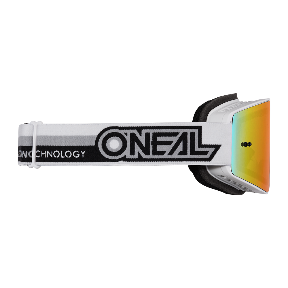 Мотокрос очила B-20 PROXY WHITE/BLACK - RADIUM RED