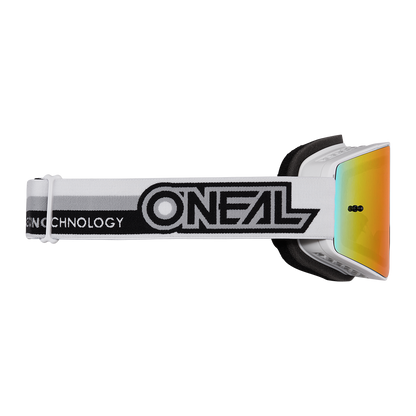 Мотокрос очила B-20 PROXY WHITE/BLACK - RADIUM RED