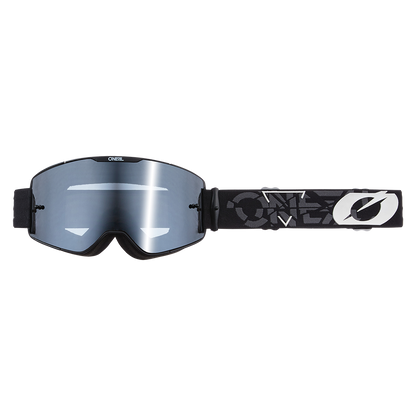 Мотокрос очила B-20 STRAIN V.22 BLACK/WHITE-SILVER MIRROR